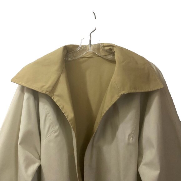 VINTAGE T.T. MALLO LTD. by Max Adler Two-Tone Reversible Trench Coat Academia - Picture 11 of 16